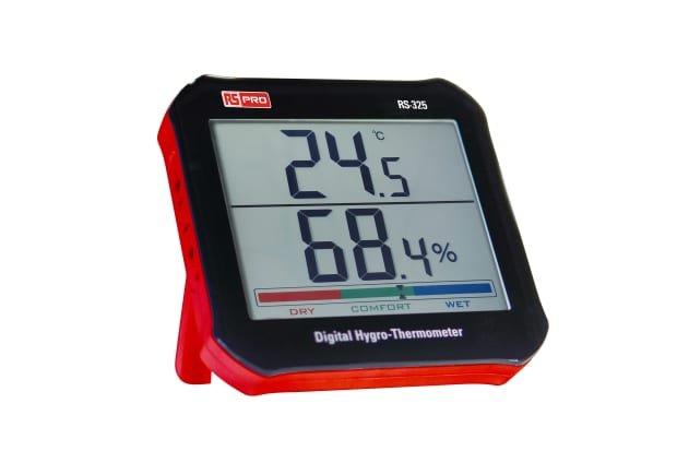 RS PRO RS-325 数字温湿度计,±4 %RH 精度,最大 99%RH